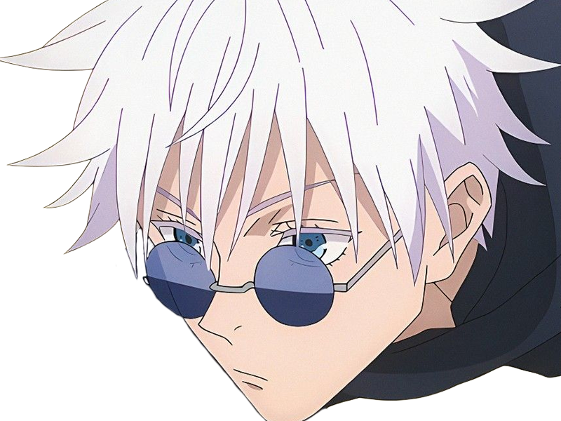 satoru gojo exorciste etudiant classe-s jujutsu kaisen jjk anime manga jeune homme prologue cheveux-blancs yeux-bleus