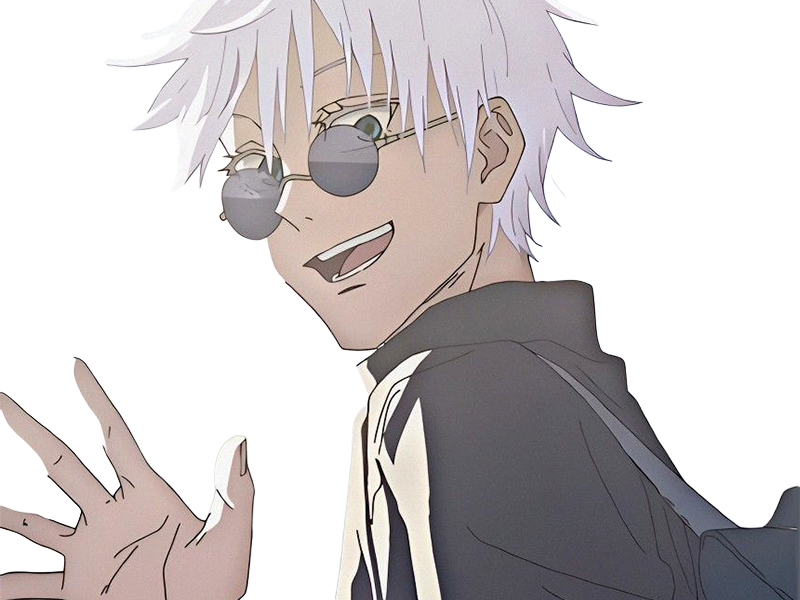 satoru gojo exorciste etudiant classe-s jujutsu kaisen jjk anime manga jeune homme prologue cheveux-blancs yeux-bleus