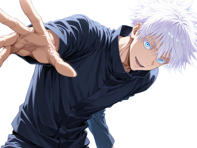 satoru gojo exorciste etudiant classe-s jujutsu kaisen jjk anime manga jeune homme prologue cheveux-blancs yeux-bleus