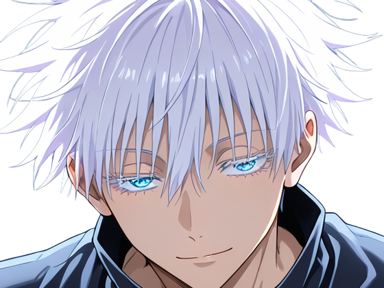 satoru gojo exorciste etudiant classe-s jujutsu kaisen jjk anime manga jeune homme prologue cheveux-blancs yeux-bleus