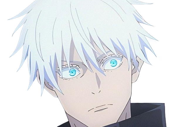 Sticker satoru gojo exorciste professeur classe s jujutsu kaisen jjk anime manga homme le plus fort sans bandeau cheveux blancs yeux bleus par Dark-63