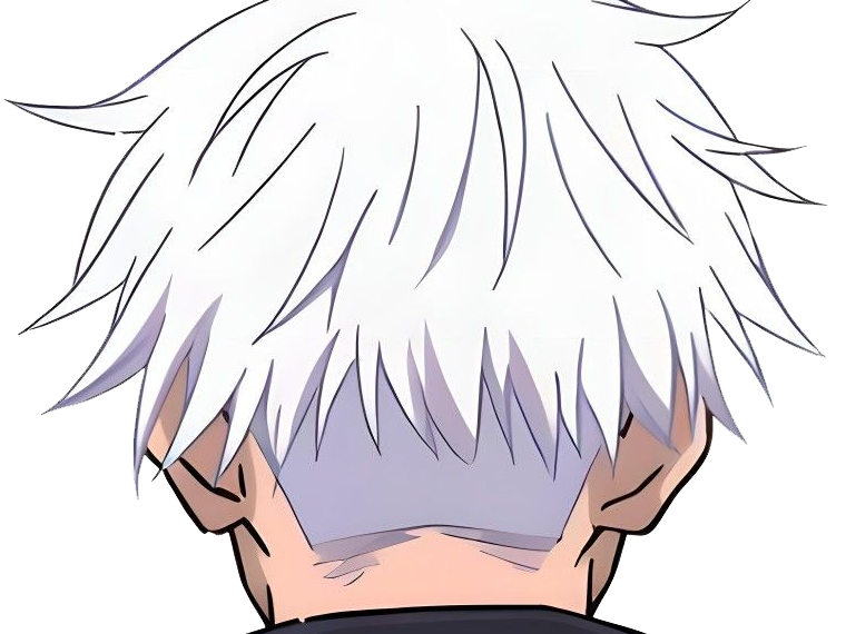 satoru gojo exorciste professeur classe-s jujutsu kaisen jjk anime manga homme le-plus-fort sans-bandeau cheveux-blancs yeux-bleus