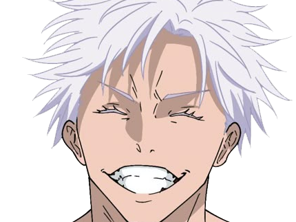 Sticker satoru gojo exorciste professeur classe s jujutsu kaisen jjk anime manga homme le plus fort sans bandeau cheveux blancs yeux bleus par Dark-63