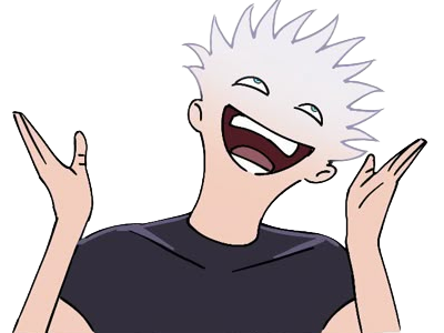 satoru gojo exorciste professeur classe-s jujutsu kaisen jjk anime manga homme le-plus-fort sans-bandeau cheveux-blancs yeux-bleus