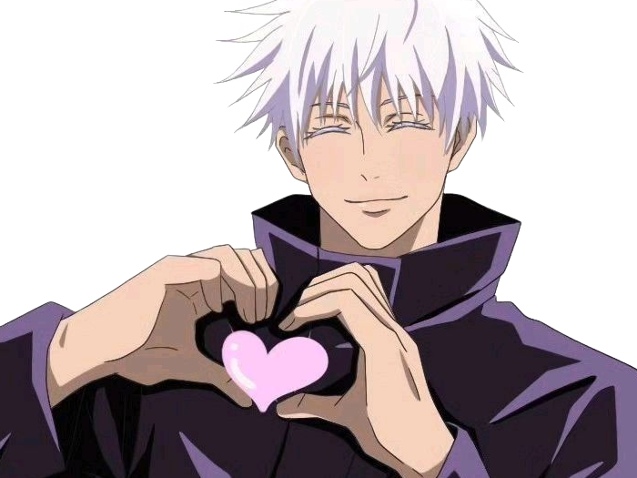 satoru gojo exorciste professeur classe-s jujutsu kaisen jjk anime manga homme le-plus-fort sans-bandeau cheveux-blancs yeux-bleus