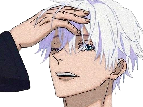 Sticker satoru gojo exorciste professeur classe s jujutsu kaisen jjk anime manga homme le plus fort sans bandeau cheveux blancs yeux bleus par Dark-63