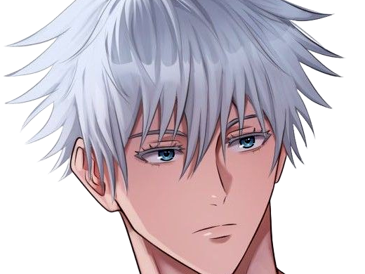 Sticker satoru gojo exorciste professeur classe s jujutsu kaisen jjk anime manga homme le plus fort sans bandeau cheveux blancs yeux bleus par Dark-63