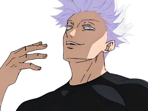 Sticker satoru gojo exorciste professeur classe s jujutsu kaisen jjk anime manga homme le plus fort sans bandeau cheveux blancs yeux bleus par Dark-63