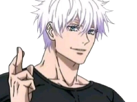 Sticker satoru gojo exorciste professeur classe s jujutsu kaisen jjk anime manga homme le plus fort sans bandeau cheveux blancs yeux bleus par Dark-63