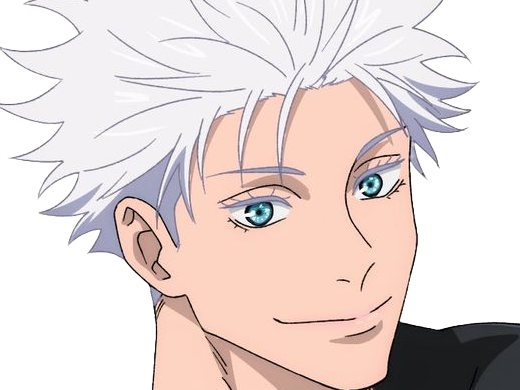 Sticker satoru gojo exorciste professeur classe s jujutsu kaisen jjk anime manga homme le plus fort sans bandeau cheveux blancs yeux bleus par Dark-63