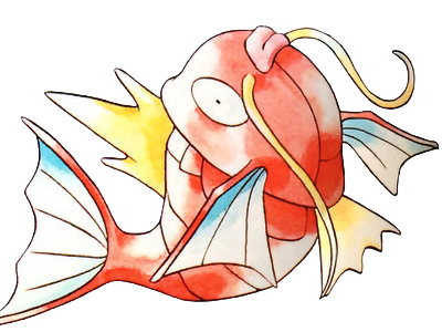magicarpe magikarp koiking pokemon pkm type eau 1g kanto poisson trempette