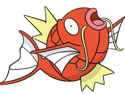 magicarpe magikarp koiking pokemon pkm type eau 1g kanto poisson trempette