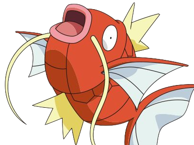 magicarpe magikarp koiking pokemon pkm type eau 1g kanto poisson trempette