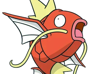 magicarpe magikarp koiking pokemon pkm type eau 1g kanto poisson trempette