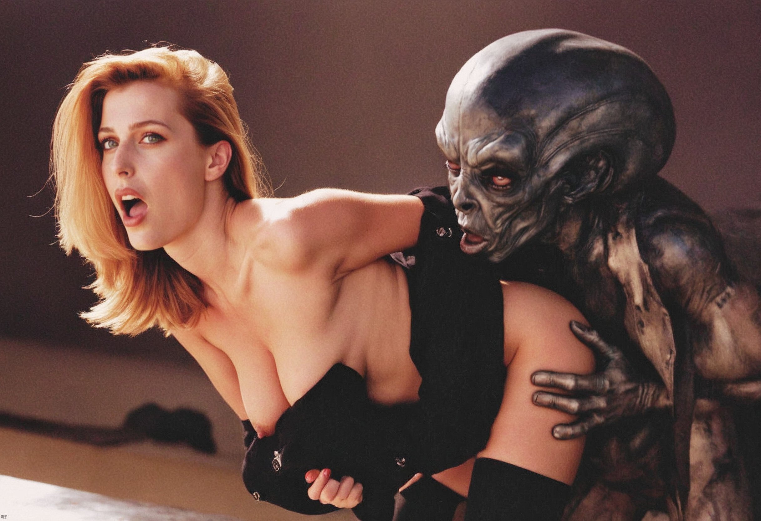 gillian anderson milfed vintage redhead rdh xfiles scully ayy lmao ufo groom area51 lake s4