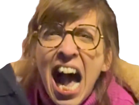 gaucho gauchiste gauchiasse facho manif nemesis hurler gueuler dents femme meuf fille rage larme haine