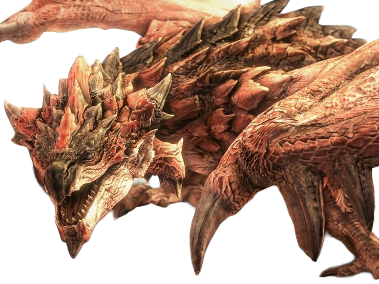 rathalos monster hunter mh wyverne volante roi-des-cieux los creature monstre ecailleuse feu rouge puissant iconique