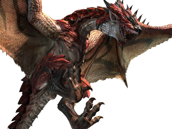 rathalos monster hunter mh wyverne volante roi-des-cieux los creature monstre ecailleuse feu rouge puissant iconique