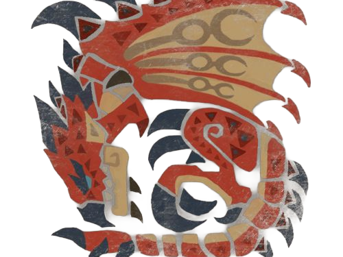 rathalos monster hunter mh wyverne volante roi-des-cieux los creature monstre ecailleuse feu rouge puissant iconique