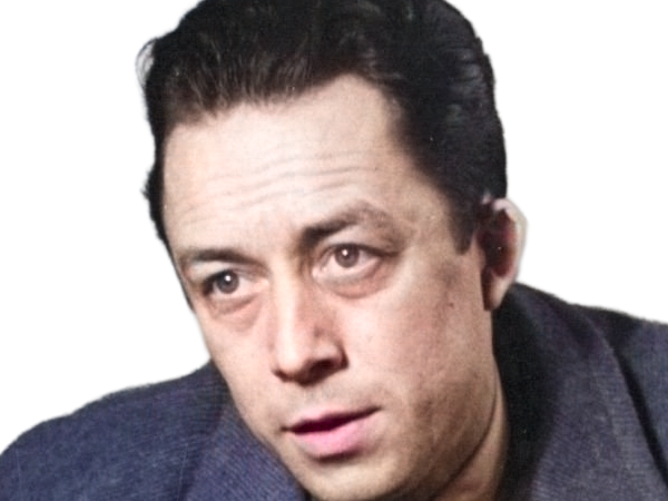 albert camus philosophe ecrivain journaliste militant romancier dramaturge essayiste nouvelliste francais pied-noir homme cheveux-bruns yeux-fonces