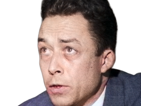 albert camus philosophe ecrivain journaliste militant romancier dramaturge essayiste nouvelliste francais pied-noir homme cheveux-bruns yeux-fonces
