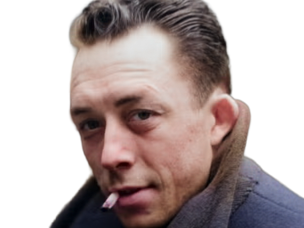 albert camus philosophe ecrivain journaliste militant romancier dramaturge essayiste nouvelliste francais pied-noir homme cheveux-bruns yeux-fonces