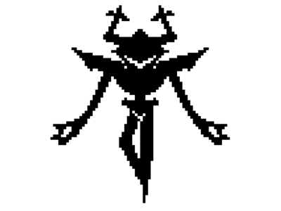 roaring knight deltarune undertale monstre boss noir