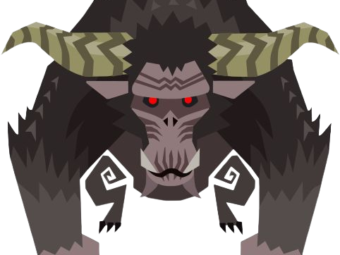 rajang rajan monster hunter mh bete-a-crocs singe super-saiyan pelage-noir yeux-rouges creature monstre puissant musculeux enrage