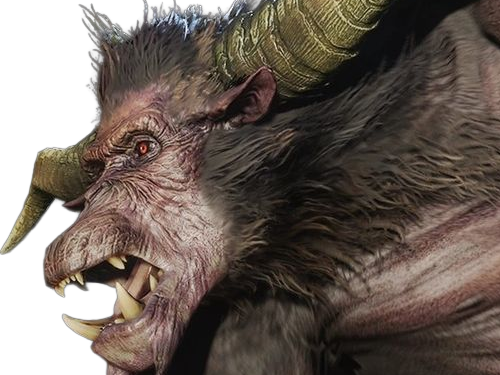 rajang rajan monster hunter mh bete-a-crocs singe super-saiyan pelage-noir yeux-rouges creature monstre puissant musculeux enrage