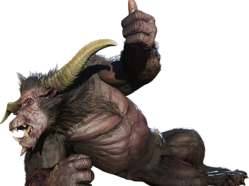 rajang rajan monster hunter mh bete-a-crocs singe super-saiyan pelage-noir yeux-rouges creature monstre puissant musculeux enrage