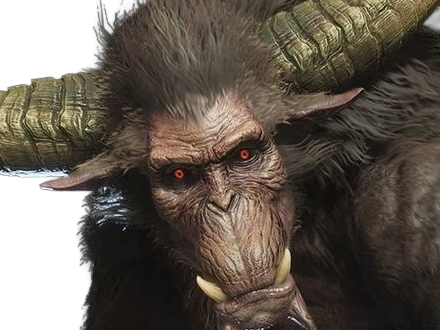 rajang rajan monster hunter mh bete-a-crocs singe super-saiyan pelage-noir yeux-rouges creature monstre puissant musculeux enrage