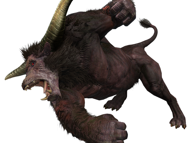 rajang rajan monster hunter mh bete-a-crocs singe super-saiyan pelage-noir yeux-rouges creature monstre puissant musculeux enrage
