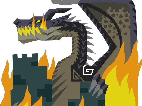 fatalis noir monster hunter jeu miraboreasu lezard legende schrade dragon ancien monstre geant fantasy moupe