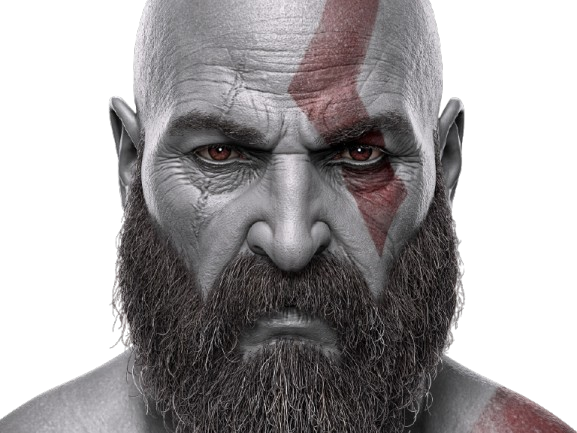 kratos god of war 2018 ragnarok deter gow vener regard jeu video santa monica knifos