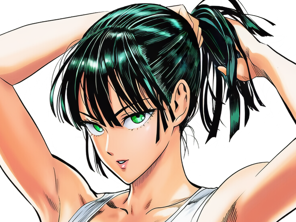 moupe miya fubuki opm one punch man manga anime waifu roxane blizzard infernal cheveux-attaches bras