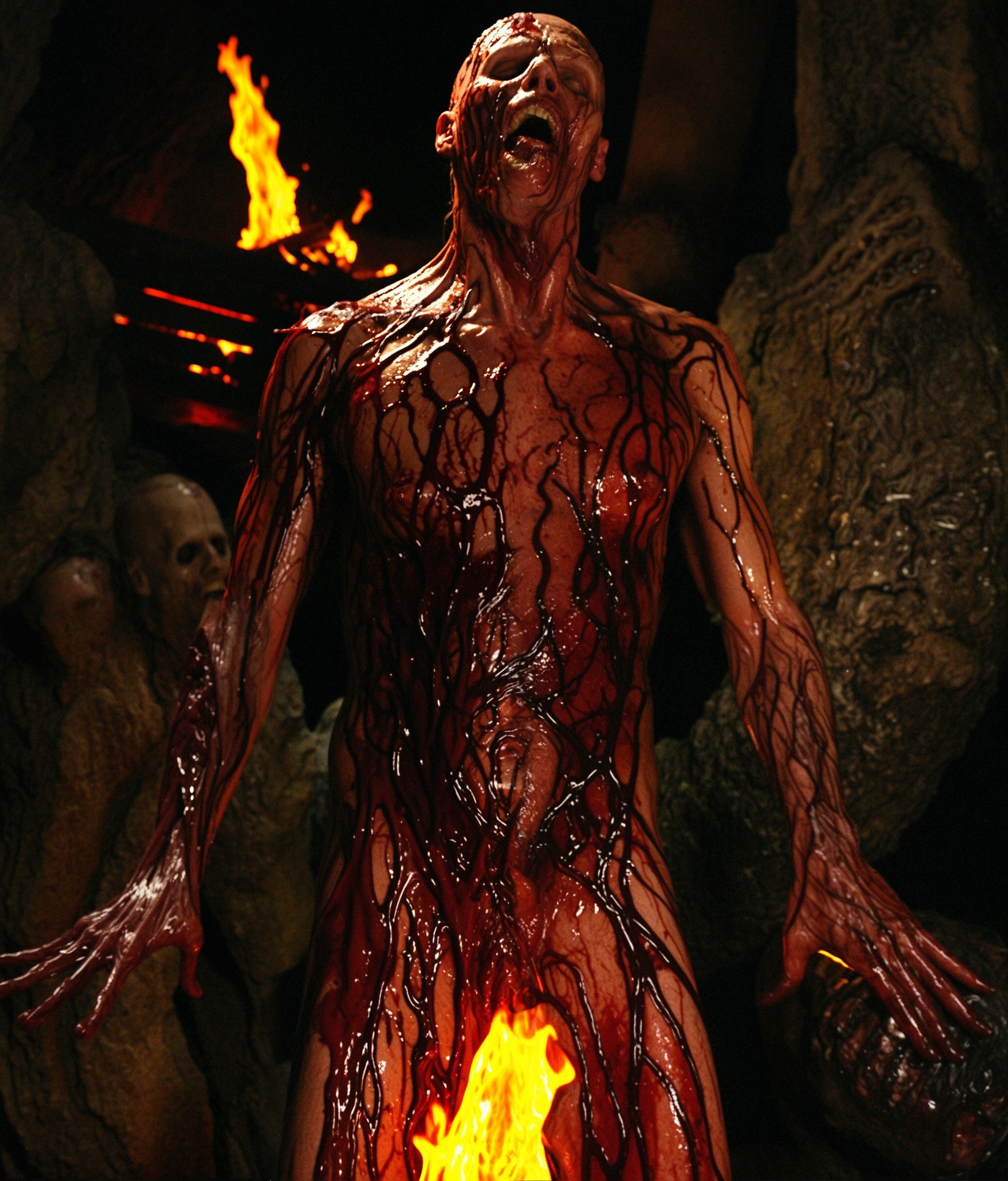 sourir jpg gh0st horror miedo afraid spirit inferno kolasi muerto cave couloir egout urbex pegi