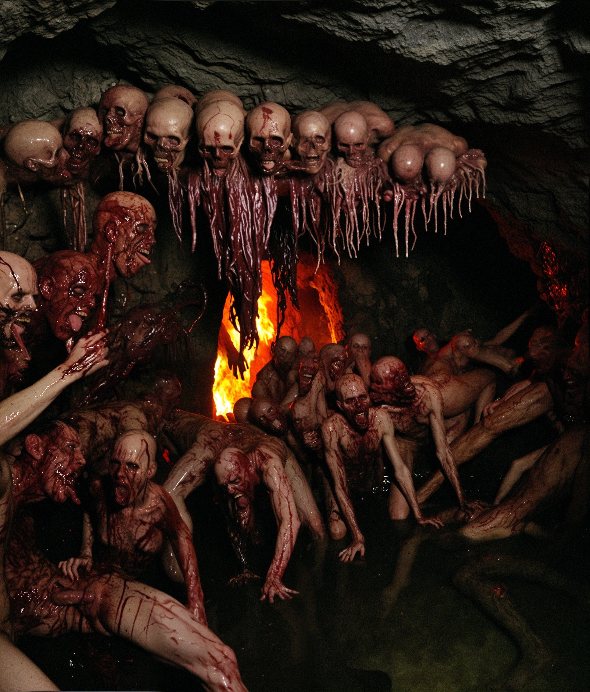 sourir jpg gh0st horror miedo afraid spirit inferno kolasi muerto cave couloir egout urbex pegi