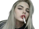fume-cigarette-fille-femme-meuf-blonde-grunge-alt-emo-dark-tabac-fumer-smoke-sucon-knifos
