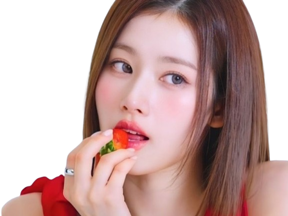 sana minatozaki twice kpop idol japonaise fille femme asiatique 1010 belle fraise mange sideeye qlc
