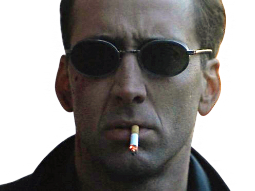 nicolas cage acteur badass lunettes soleil cigarette