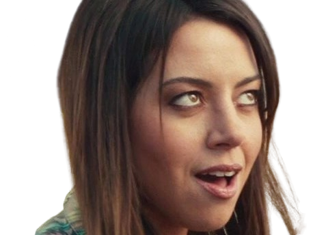 aubrey plaza actrice americaine femme brune trentaine trentenaire peau mat