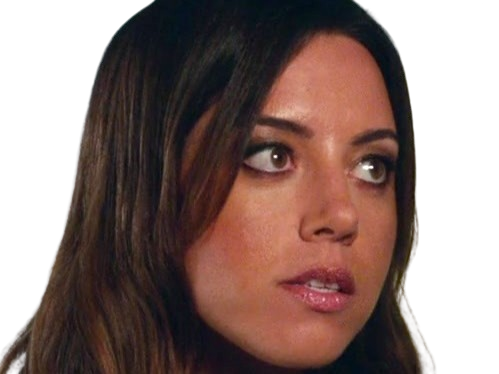aubrey plaza actrice americaine femme brune trentaine trentenaire peau mat