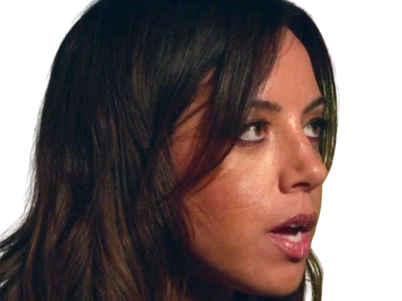 aubrey plaza actrice americaine femme brune trentaine trentenaire peau mat