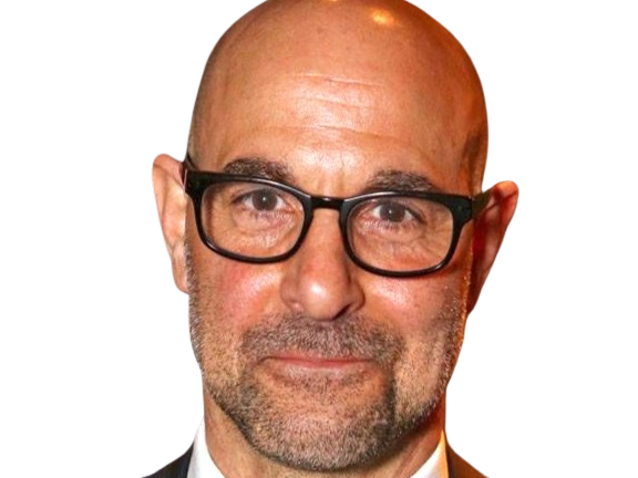stanley tucci acteur americain chauve lunettes barbe vieux bg