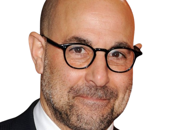 stanley tucci acteur americain chauve lunettes barbe vieux bg