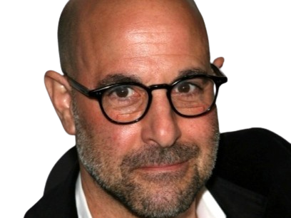 stanley tucci acteur americain chauve lunettes barbe vieux bg