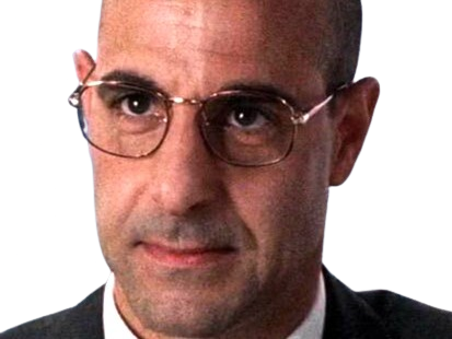 stanley tucci acteur americain chauve lunettes barbe vieux bg