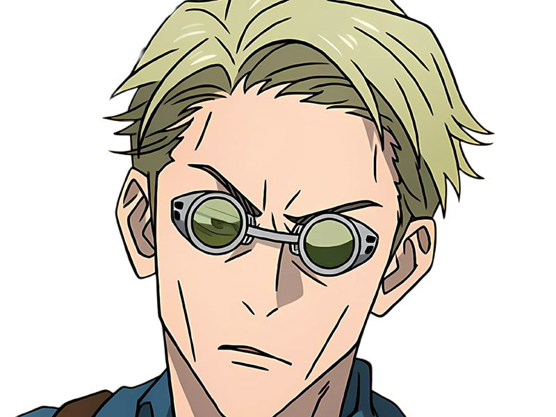 kento nanami jjk jujutsu-kaisen anime manga kentounet exorciste classe-1 homme cheveux-blonds lunettes yeux-marrons