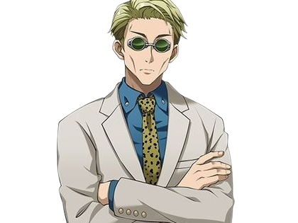 kento nanami jjk jujutsu-kaisen anime manga kentounet exorciste classe-1 homme cheveux-blonds lunettes yeux-marrons