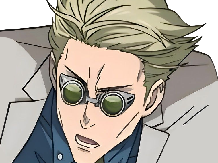 kento nanami jjk jujutsu-kaisen anime manga kentounet exorciste classe-1 homme cheveux-blonds lunettes yeux-marrons